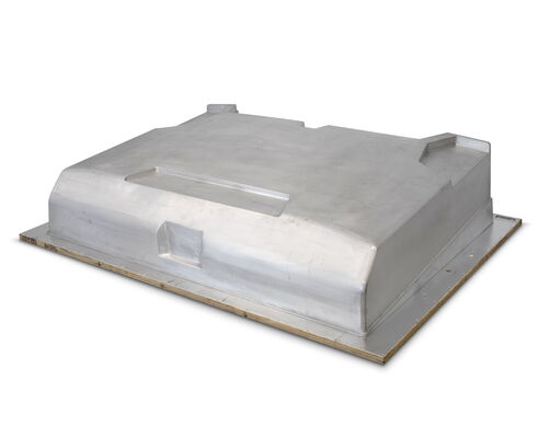 ALU mould rear panel for street sweeper